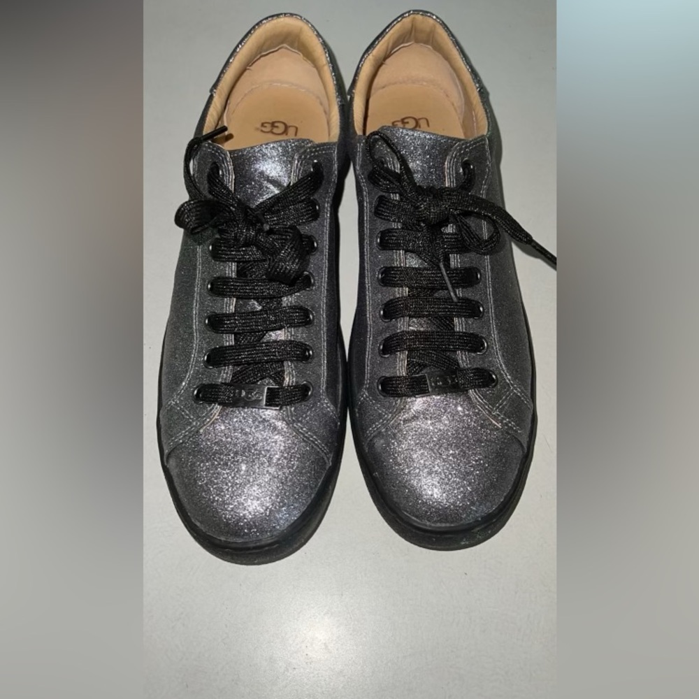 Silver Ugg sneakers